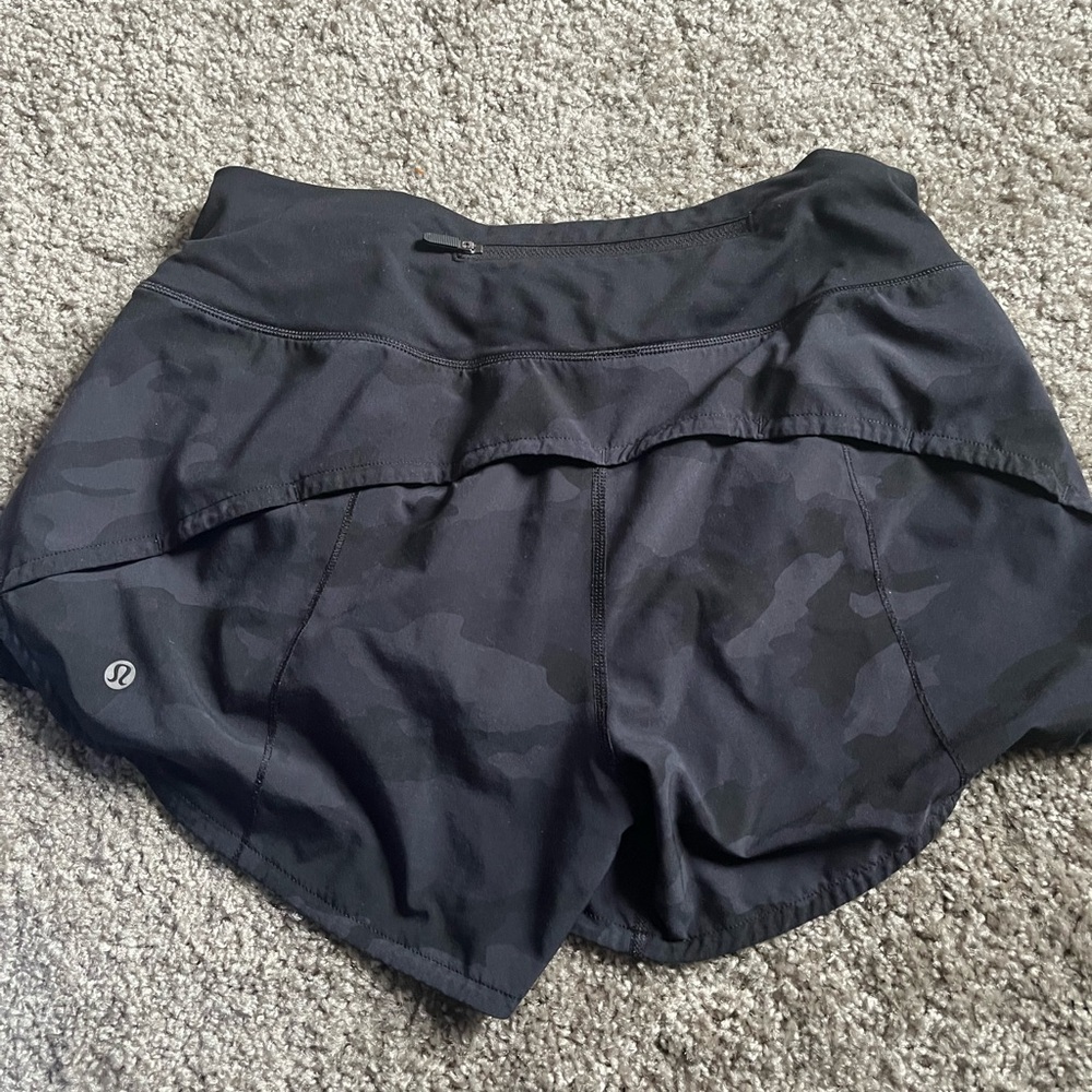 lululemon athletica Camo Black Women's Athletic Shorts